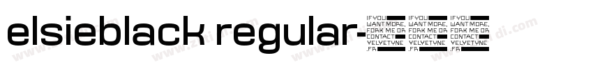 elsieblack regular字体转换